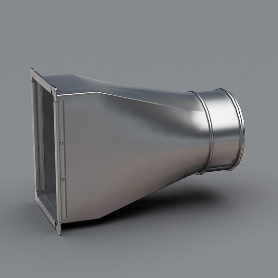 Industrial Aesthetic Ventilation Duct 3D model