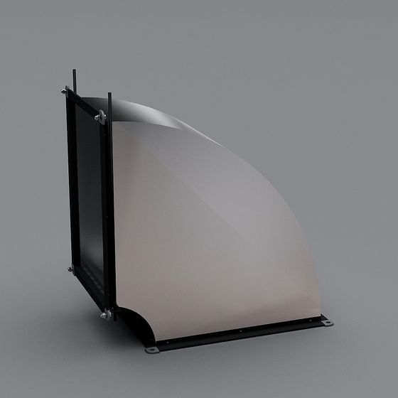 Futuristic Screen 3D model in Low-Poly Style