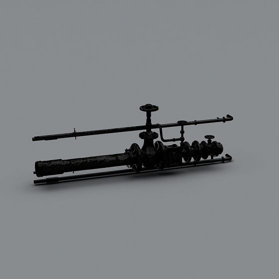 Vintage Pipeline System 3D model