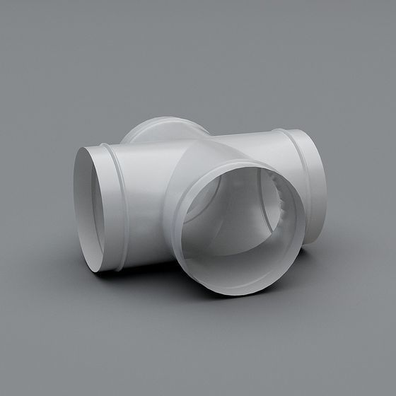 Sleek Pipe Joint 3D model for Creative Applications