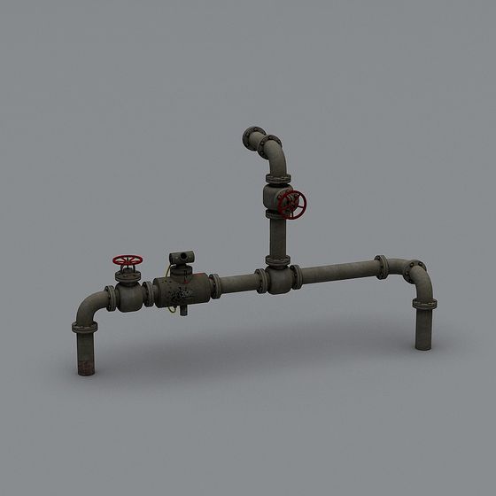 Industrial Aesthetic Pipe 3D Model