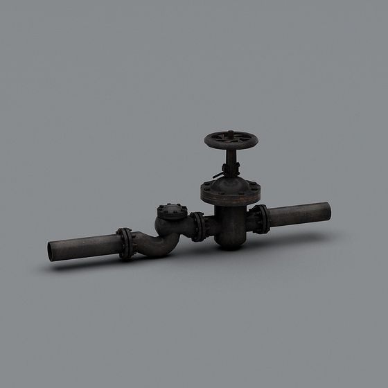 Amazing Industrial Valve 3D model for Creative Projects