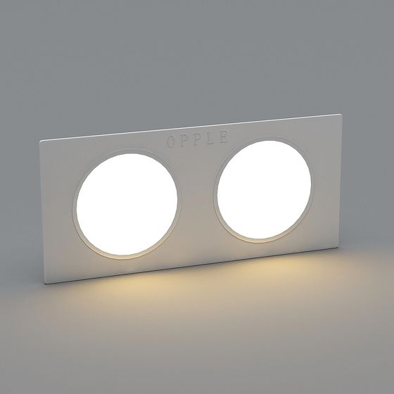 Double Hole Panel 3D model for Stylish Spaces