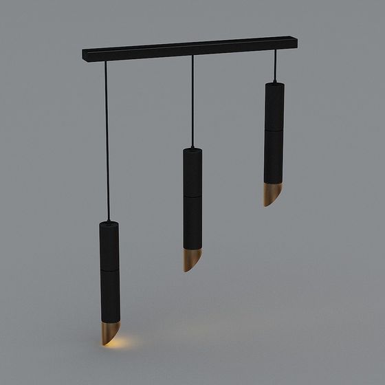 Modern Low-Poly Pendant Lamp 3D model