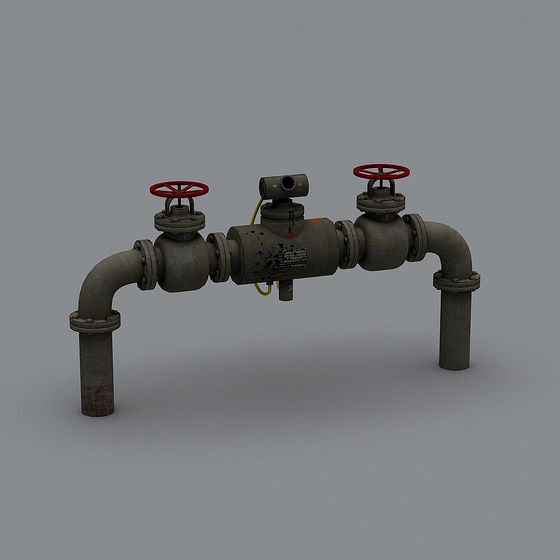 Stylish Industrial Valve 3D model