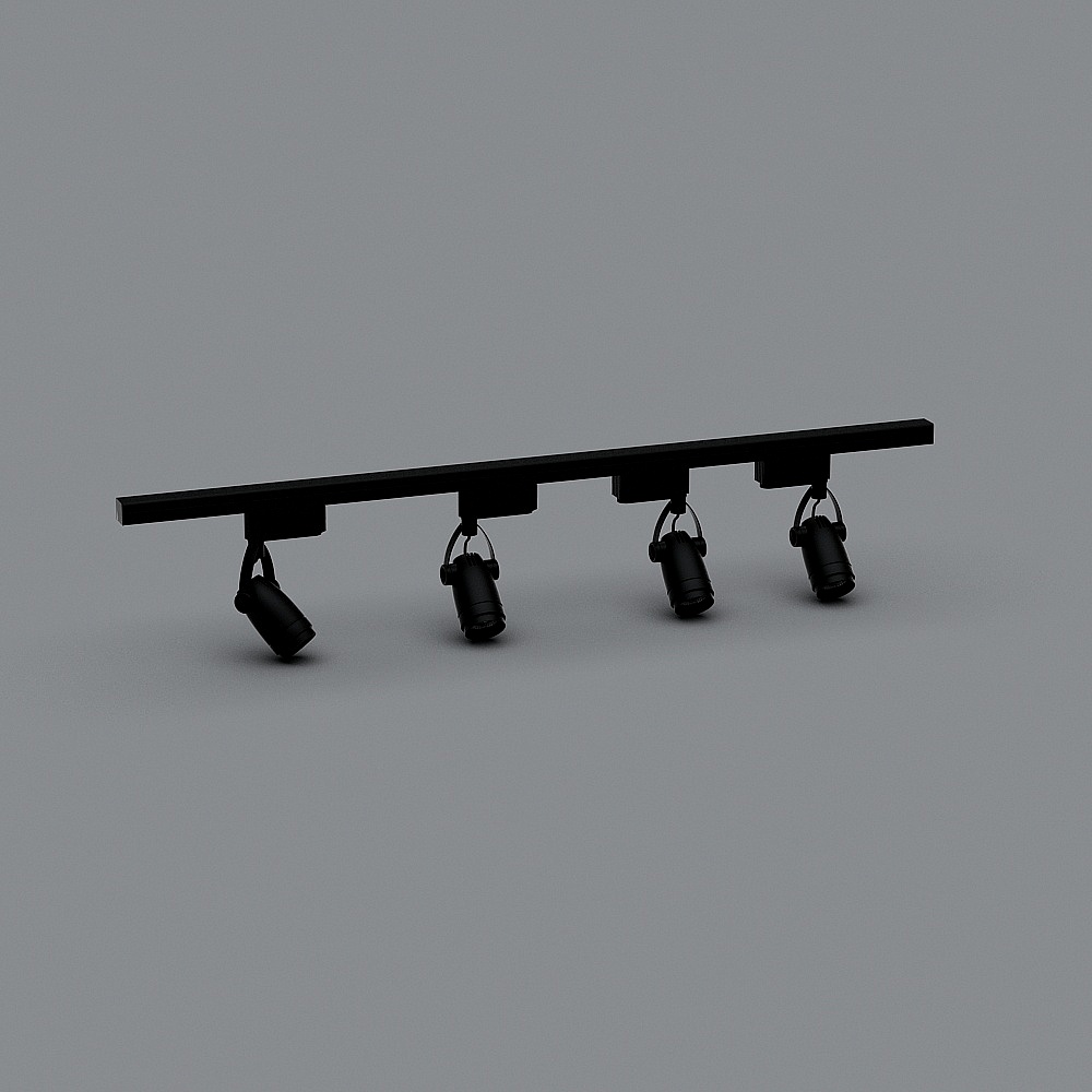 Track Light Bar 3D model for Modern Interiors
