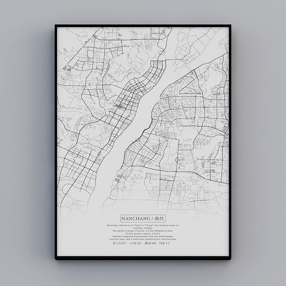 Nanchang City Map 3D Model