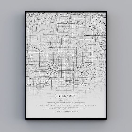 Xi'an Urban Landscape 3D model for Designers