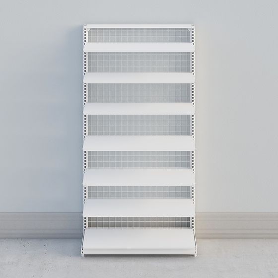 Modern Minimalist Shelf 3D model