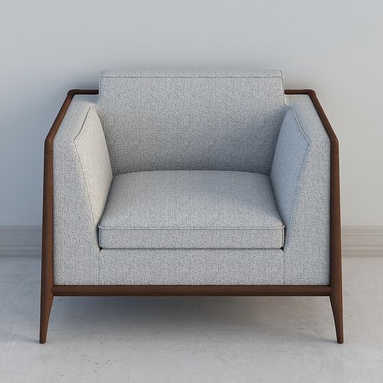 Mid-Century Modern Armchair 3D model