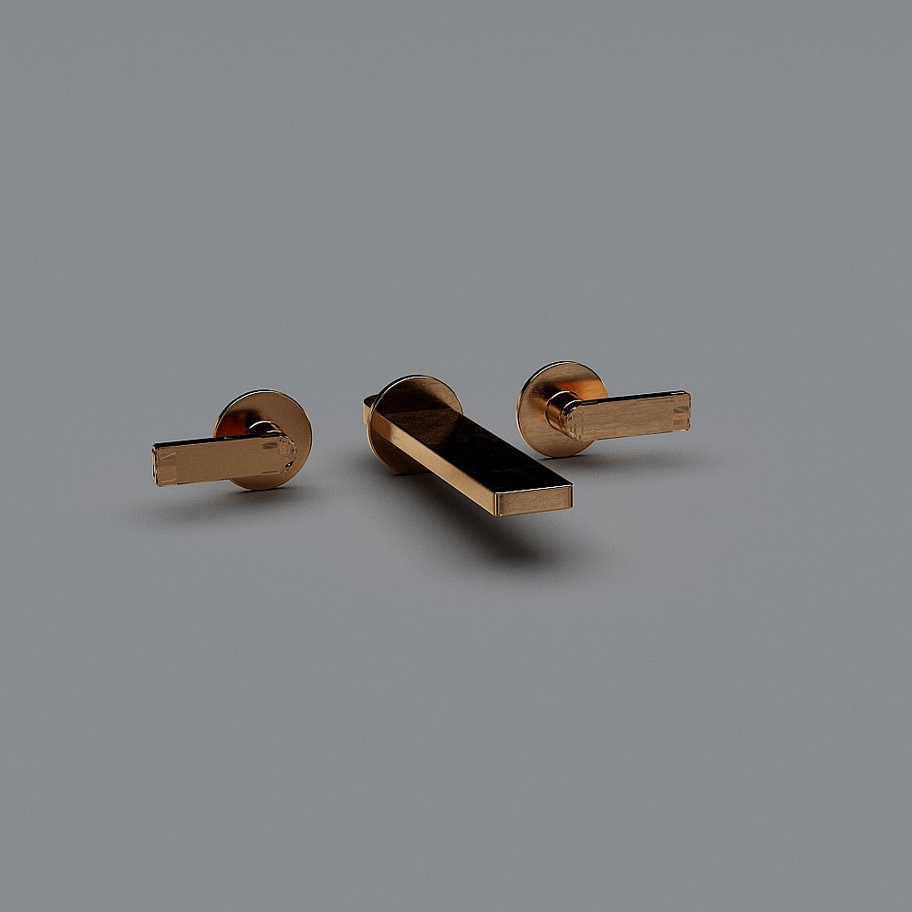 Lavabo mural avec robinet