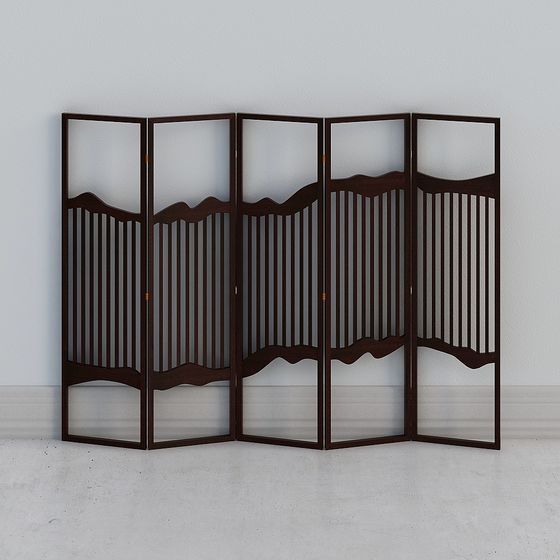 Charming Low-Poly Screen 3D model for Contemporary Interiors