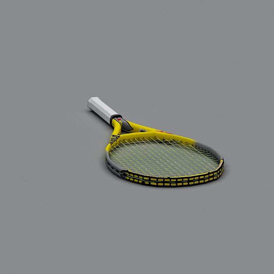 Dynamic Tennis Racket 3D Model for Creative Projects