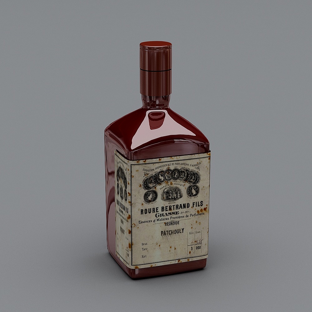Classic Roure Bertrand Fils Patchouli Perfume Bottle 3D model