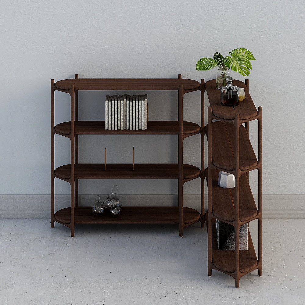 Van Gogh - Bibliotheque CIGAR (étagère d'angle droite à quatre étages)