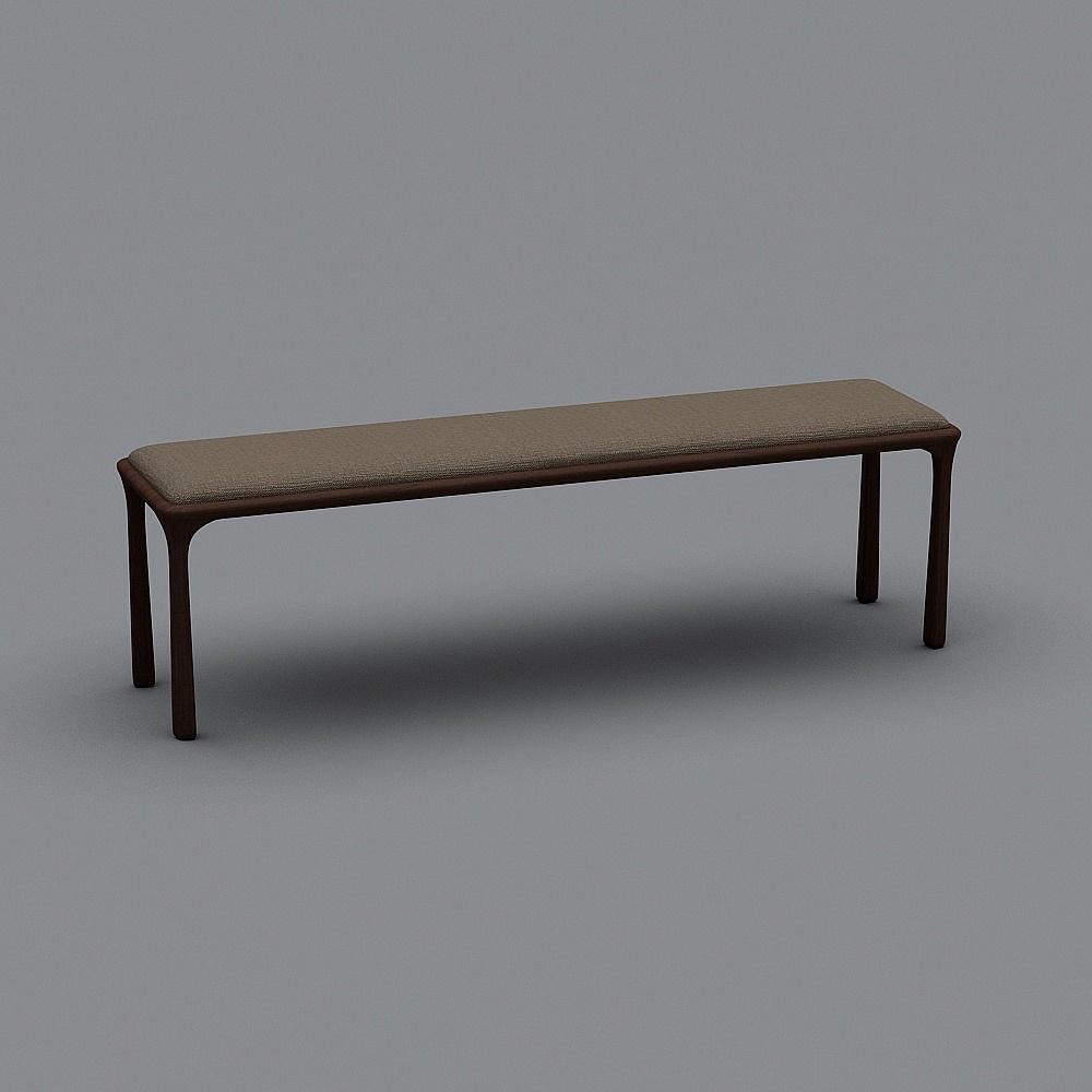 Urban Bench 3D model for Modern Design