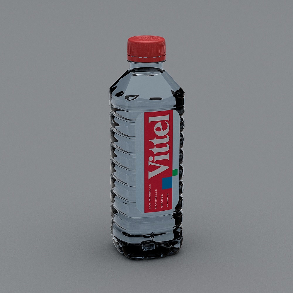 Vittel Mineral Water Bottle 3D model