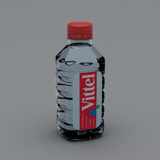 Vittel Mineral Water Bottle 3D model