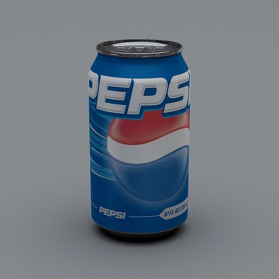 Pepsi Can 3D model with Realistic Textures