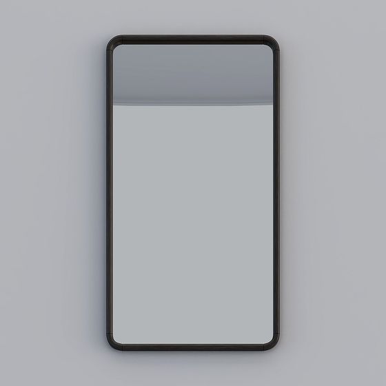 Elegant Minimalist Mirror 3D model for Modern Projects