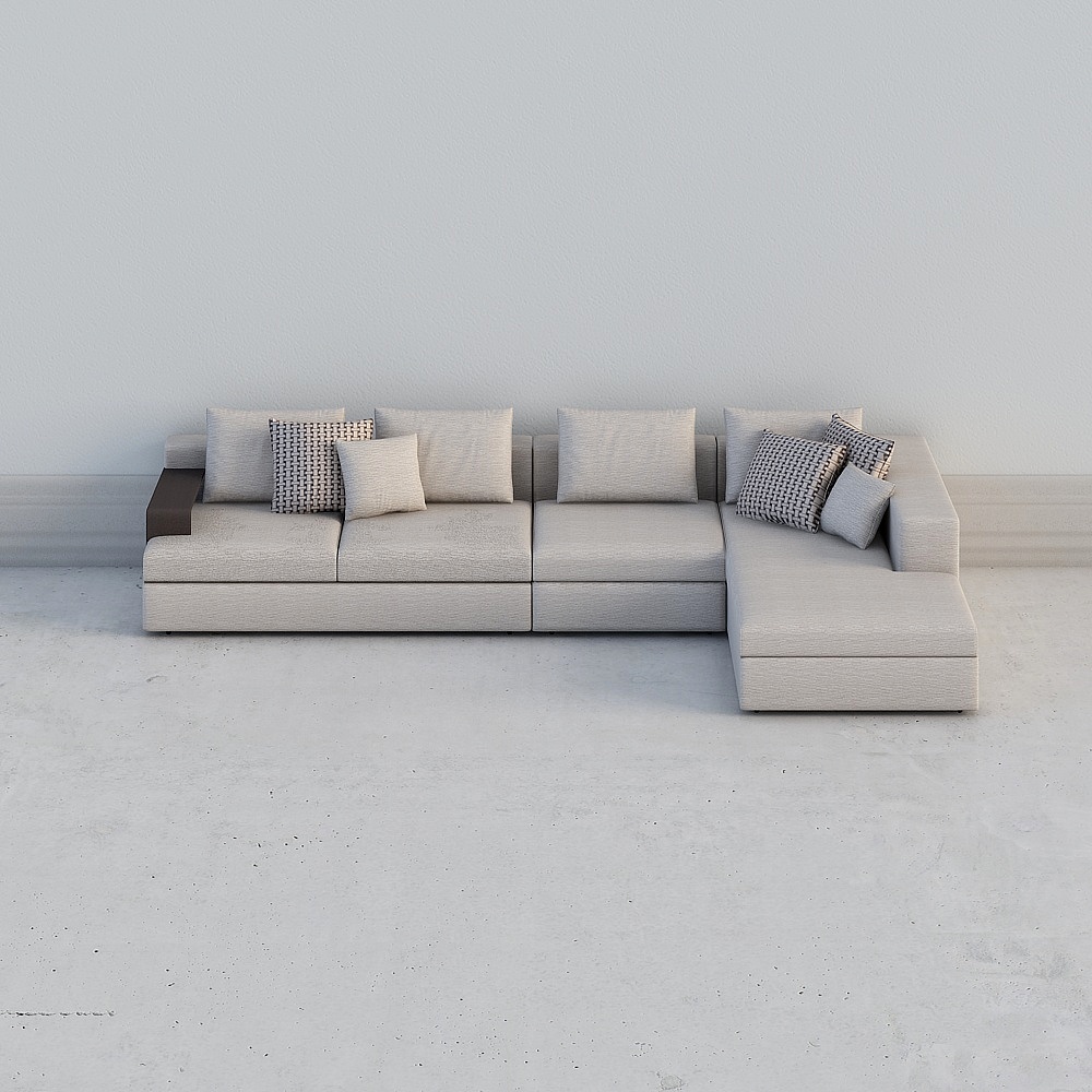 Urban Comfort 3D model - Modern Minimalist Sofa