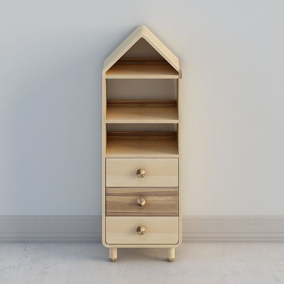 Fairy Tale House Bookshelf 3D model