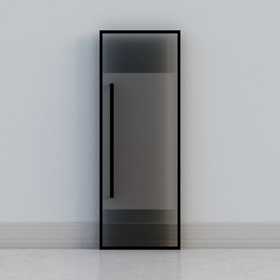 Minimalist Glass Door 3D model