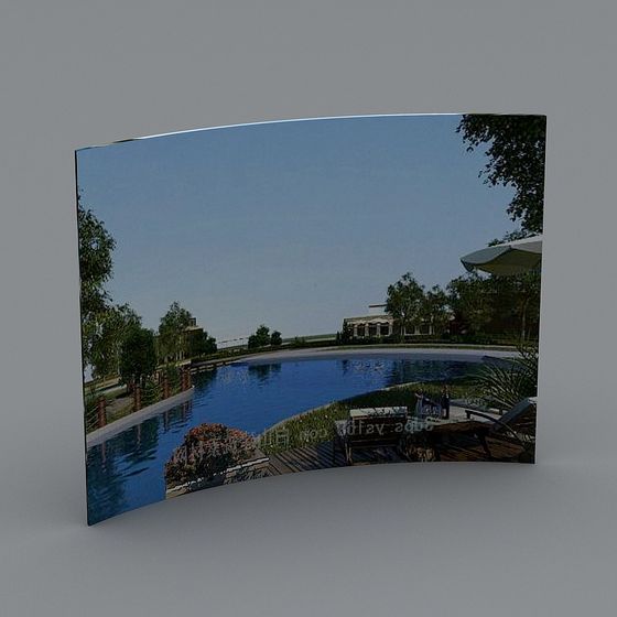 Natural Environment Picture Model 3D for Scenic Settings
