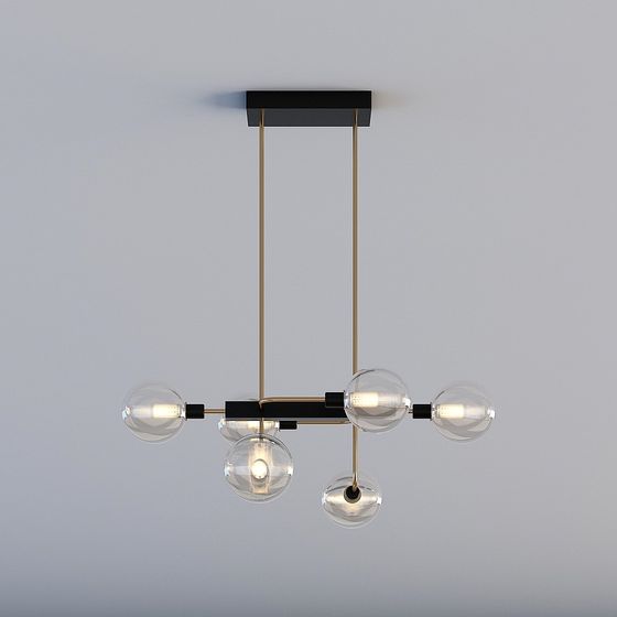 Elegant Modern Chandelier 3D model