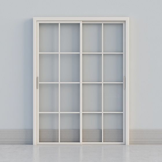 Minimalist 3D Model Door for Interior Design