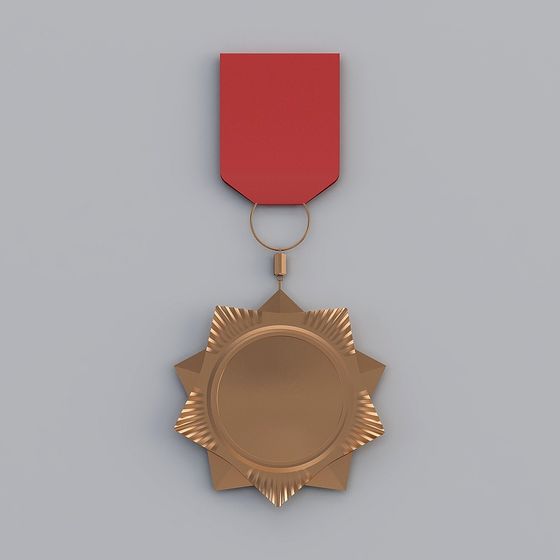 Elegant Hexagonal Medal 3D model for Modern Creations