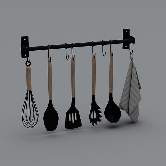Black Hook 3D Model for Functional Hardware