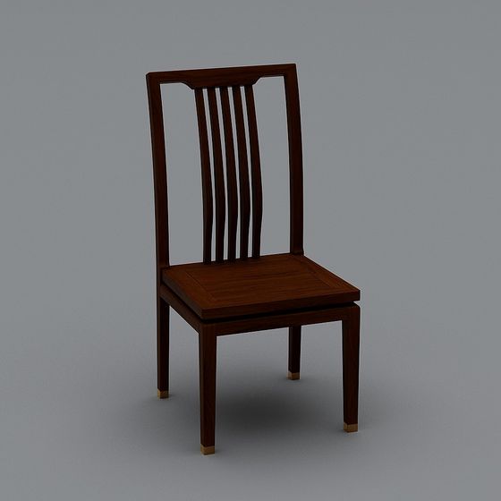 Classic Wooden Chair 3D model