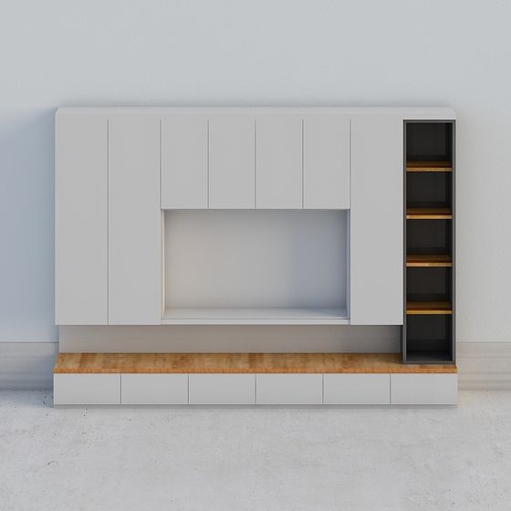 Urban Shelf 3D model - Modern Minimalist Design