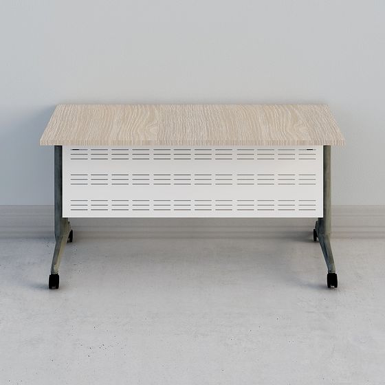 Modern Minimalist Mobile Office Desk 3D model