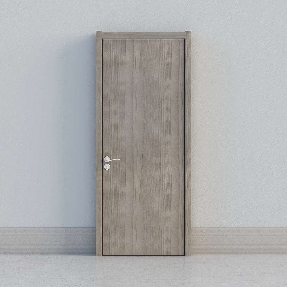 minimal light wooden door