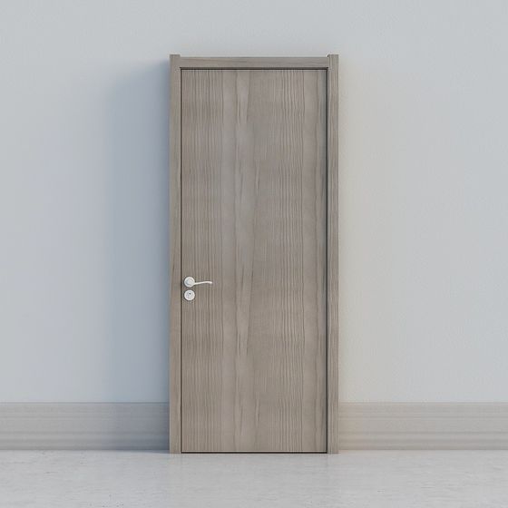 Elegant 3D Model Door with Low Polygon Design