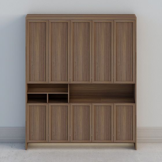 Modern Urban Bookshelf Cabinet 3D model