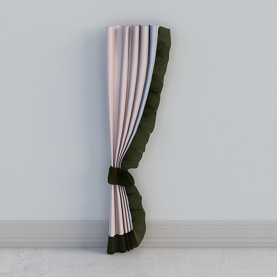 Elegant Glowing Curtain 3D model for Interior Design