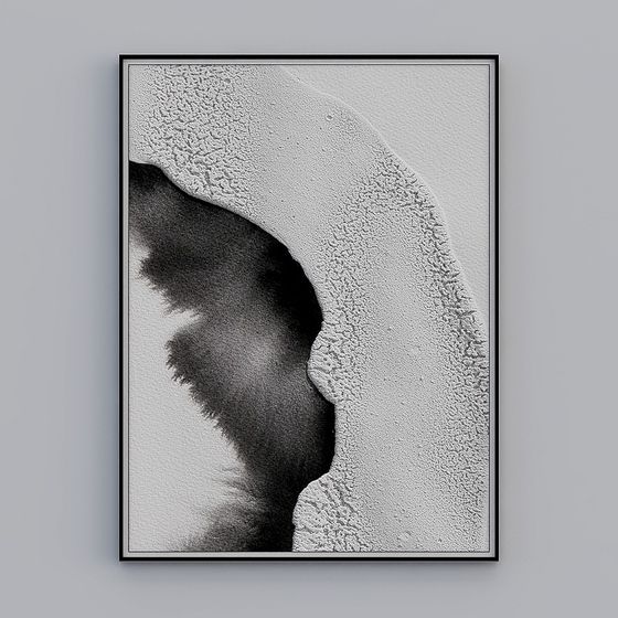 Abstract Outline 3D model for Creative Projects