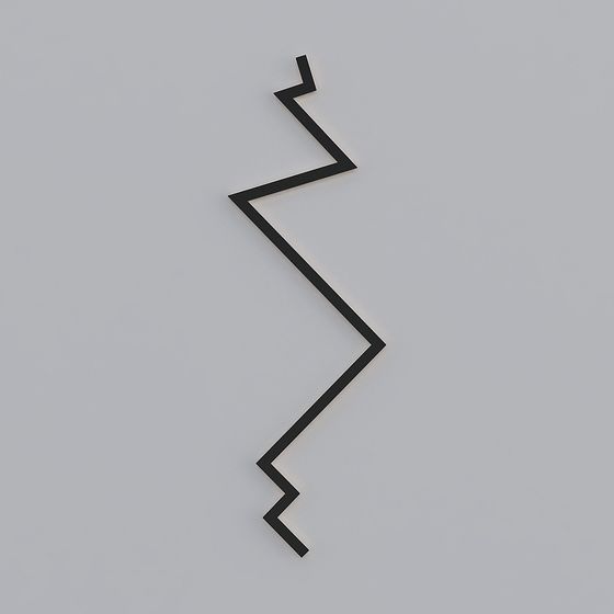 Zigzag Wall Art 3D model