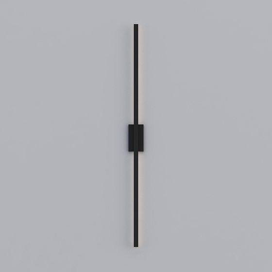Minimalist Wall Sconce 3D model for Interior Spaces