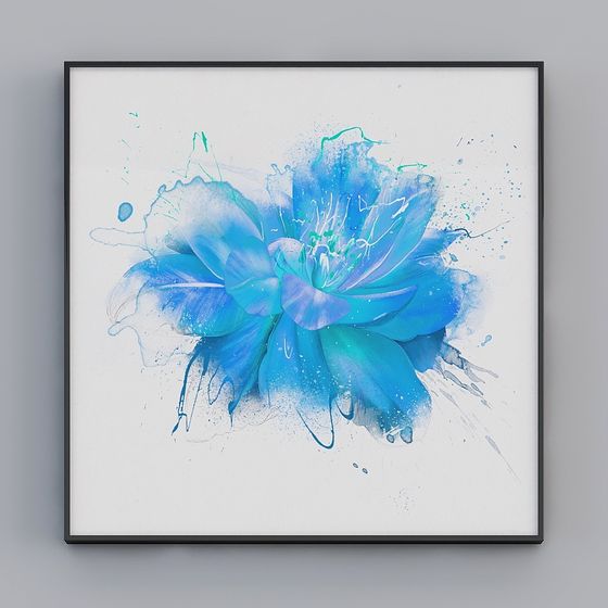 Watercolor Flower 3D model
