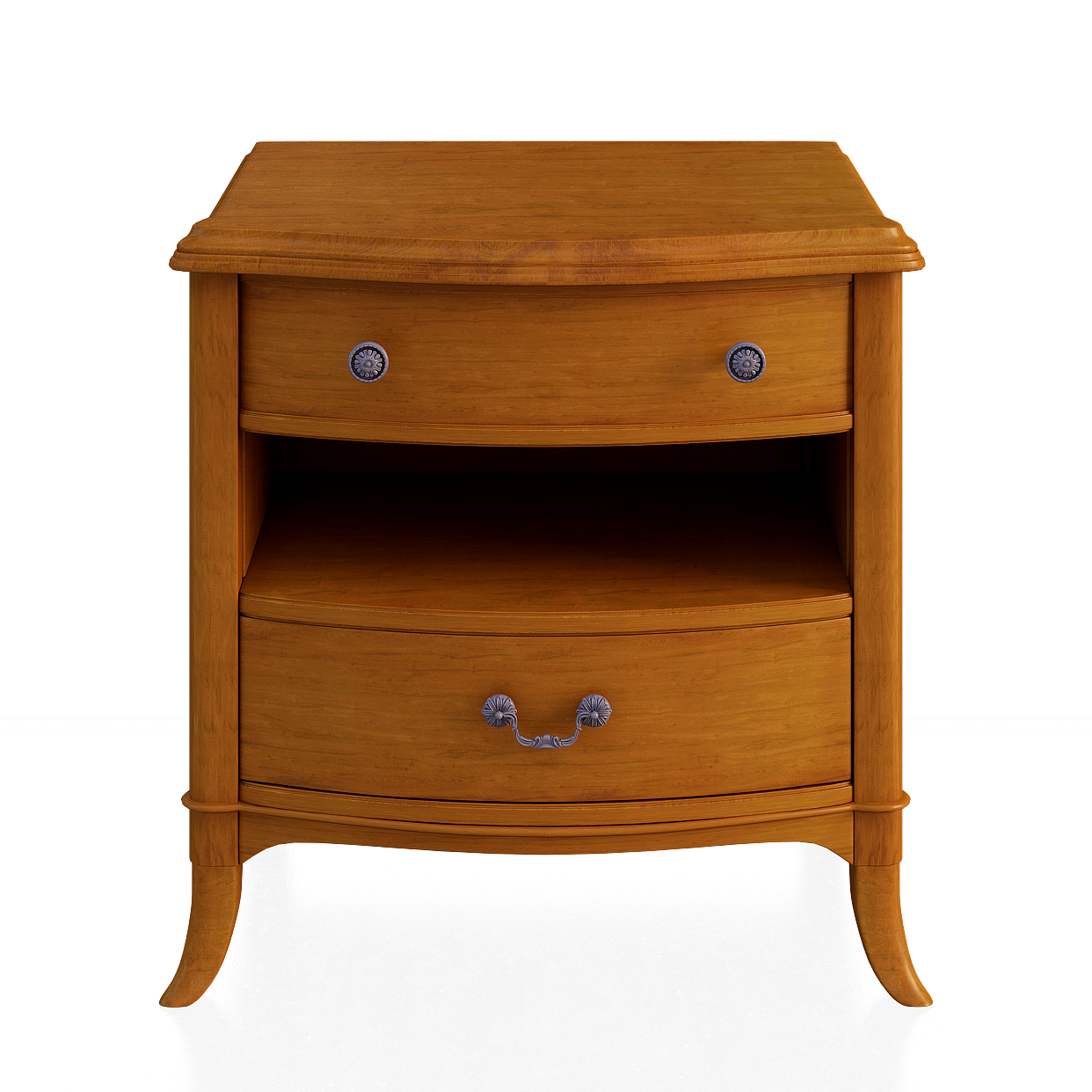 Vintage Nightstand 3D Model – Classic Wooden Design