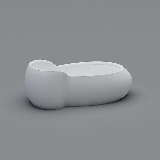 Wavy Sofa 3D model with Minimalist Aesthetics