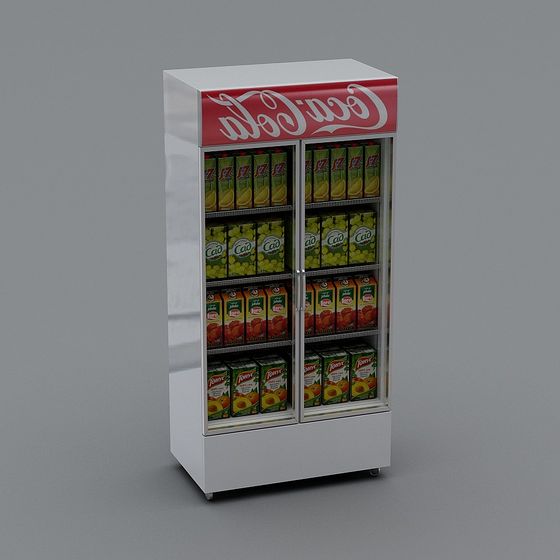 Realistic 3D Refrigerator Model for Retail Spaces
