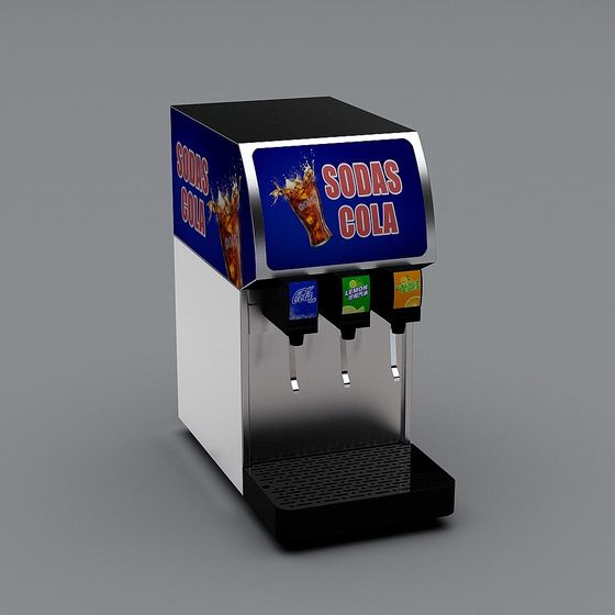 Vintage Soda Cola Dispenser 3D model for Creative Designs