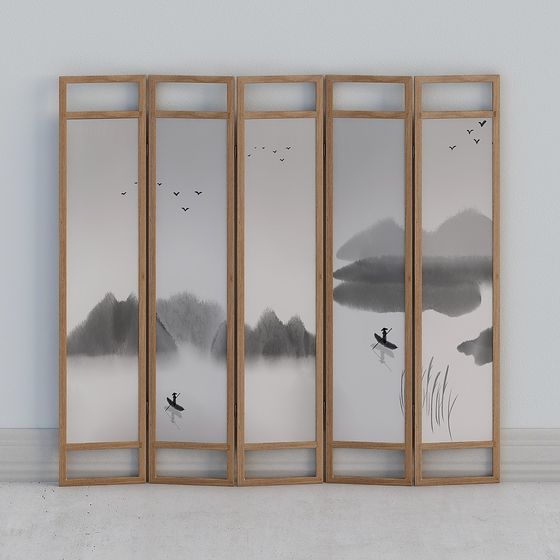 Misty Fishing Screen 3D model