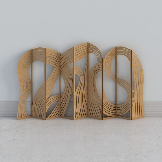 Unique Artistic 3D Screen Model for Modern Interiors