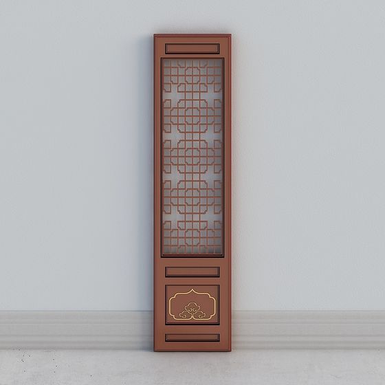 Chinese Decorative Folding Screen 3D model